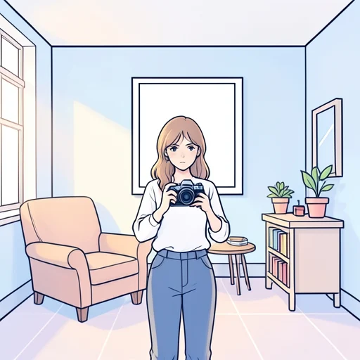 彼女、写真コンテストに応募することにした - Bildwörterbuch