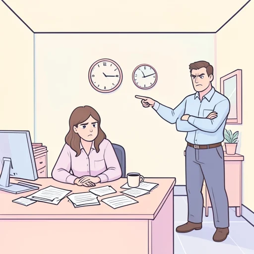 彼女、仕事を怠けて上司に怒られた - Bildwörterbuch