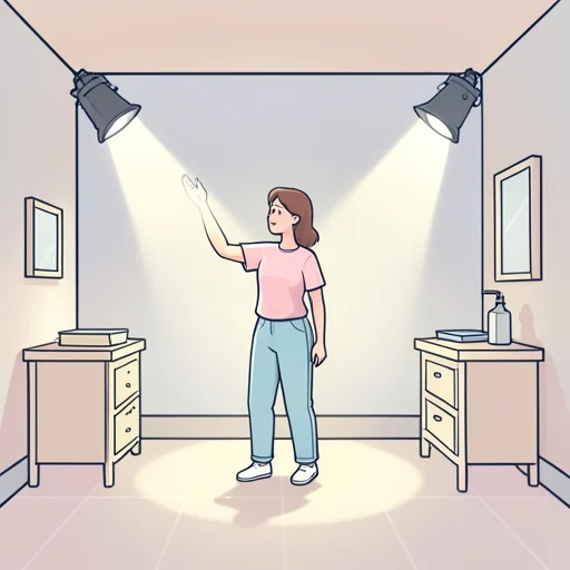 彼女、ステージの照明を調整してた - Bildwörterbuch