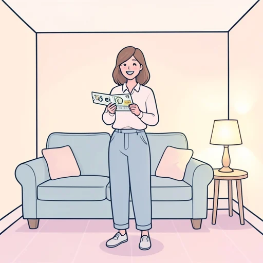 彼女、宝くじが当たったって - Bildwörterbuch