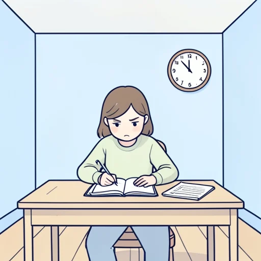 彼女、答案を時間内に書き終えた - Bildwörterbuch