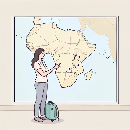 彼女はアフリカ大陸を縦断する計画を立ててる - Bildwörterbuch