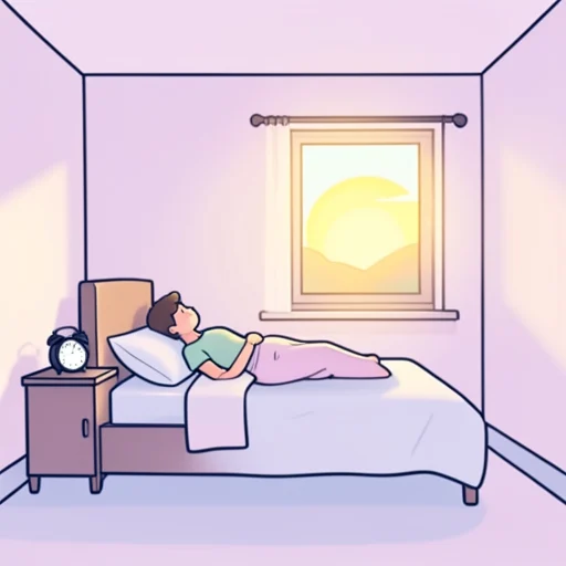 彼女は明日もう少し早く起きるつもりだ - Bildwörterbuch