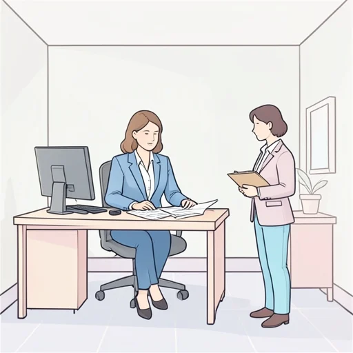 彼女は新しいアシスタントを雇うことを決めた - Bildwörterbuch