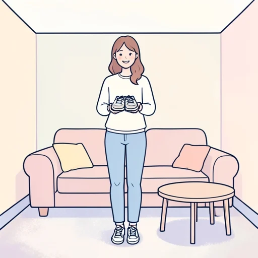 彼女は新しい靴を買ってとても嬉しそうだった - Bildwörterbuch