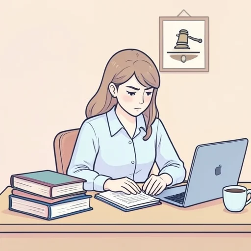 彼女は弁護士を目指して勉強中 - Bildwörterbuch