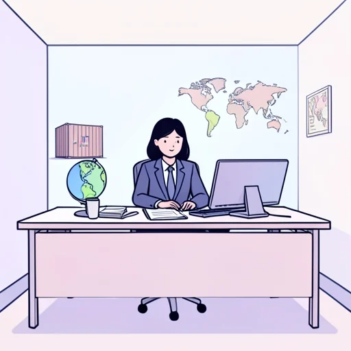 彼女は貿易会社で働いてる - Bildwörterbuch