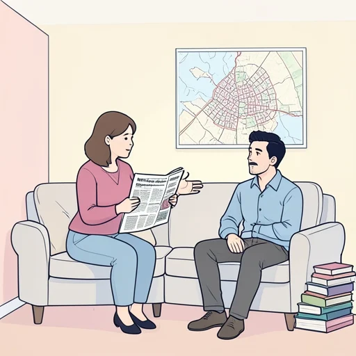 彼女は地域の問題をよく理解してる - Bildwörterbuch
