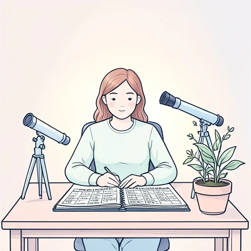 彼女は長期的な視点で物事を考えてる - Bildwörterbuch
