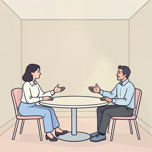彼女は中立な立場で議論を見守ってる - Bildwörterbuch