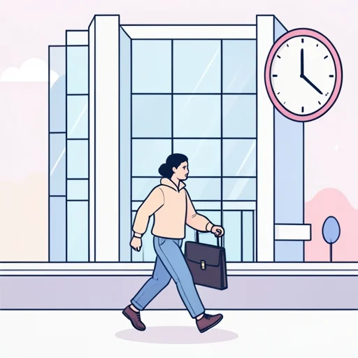 彼女は大部分の時間を仕事に費やす - Bildwörterbuch