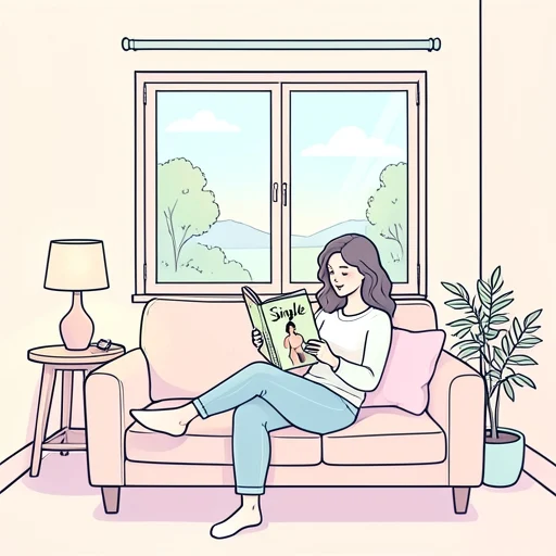 彼女は独身の女性向けの雑誌を読んだ - Bildwörterbuch