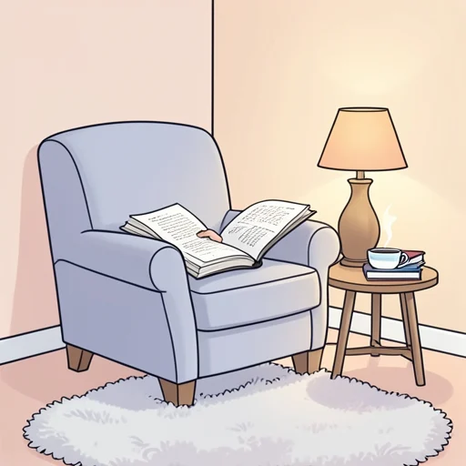 彼女は読書の習慣がついてる - Bildwörterbuch