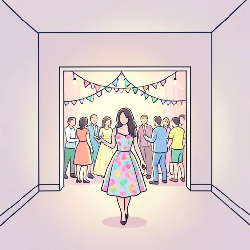 彼女はドレスを着てパーティに行った - Bildwörterbuch
