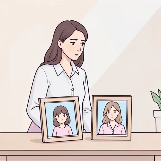 彼女は同一人物かどうか疑ってる - Bildwörterbuch