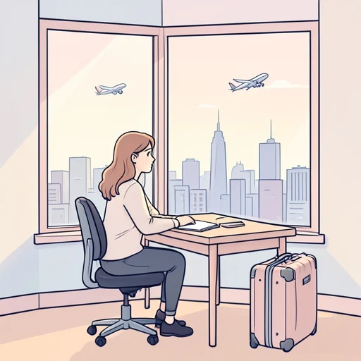 彼女は外国で暮らすことを夢見てる - Bildwörterbuch