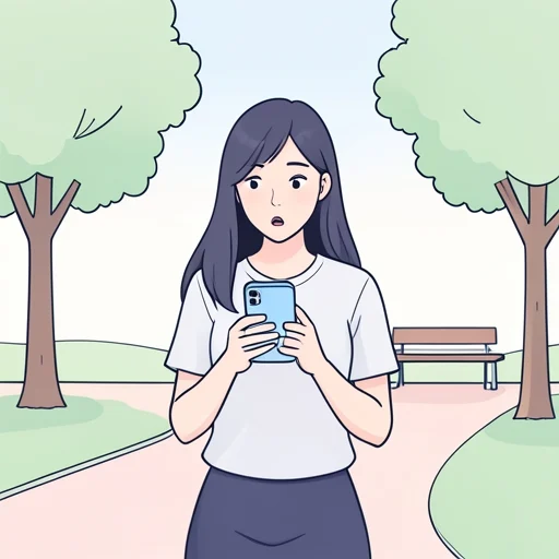 彼女は外出先で電話を受けた - Bildwörterbuch