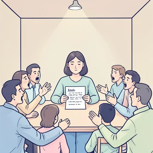 彼女は激しい論争の末に落ち着いた解決策を見出した - Bildwörterbuch
