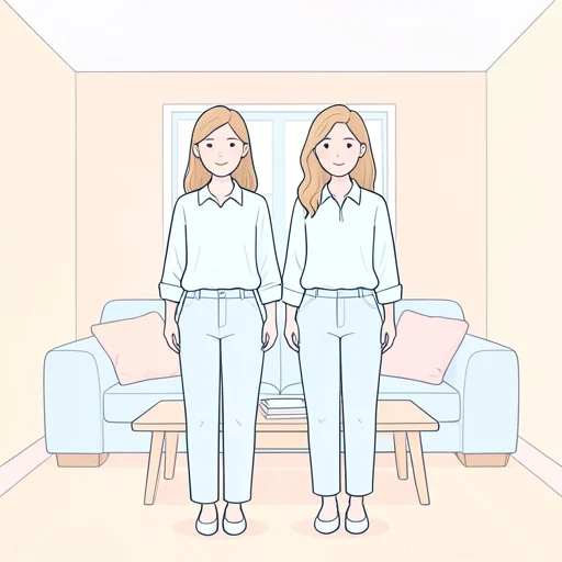 彼女、母親にそっくりだ - Bildwörterbuch