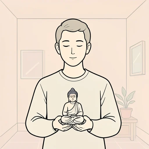 彼女は仏の顔をした人だと言った - Bildwörterbuch