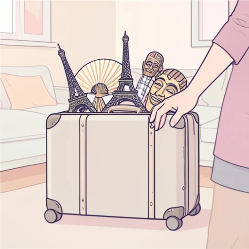 彼女は一度に何度も旅をしてきた経験豊富な旅行家だ - Bildwörterbuch