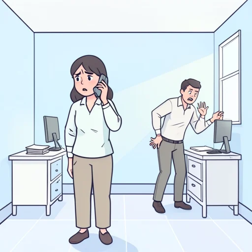 彼女は異常な行動を報告した - Bildwörterbuch