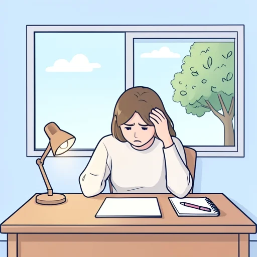 彼女はいくら考えても答えが見つからなかった - Bildwörterbuch