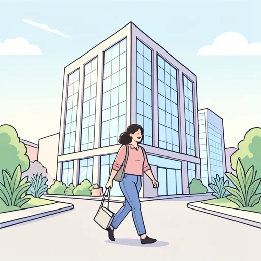彼女は今の仕事が好きで毎日が充実してる - Bildwörterbuch