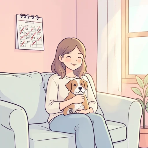 彼女は犬を飼いたいと何年も言い続けてる - Bildwörterbuch