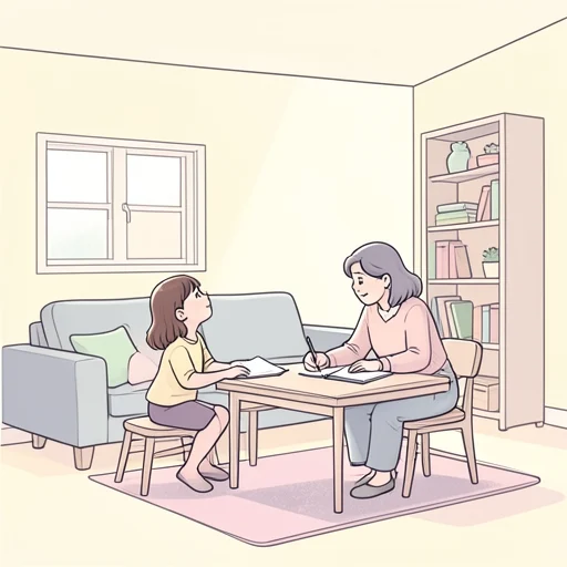 彼女はいつも姉に頼っている - Bildwörterbuch