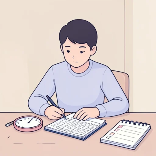 彼女は時間を有効に活用してる - Bildwörterbuch
