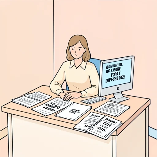 彼女は字体の違いを研究してる - Bildwörterbuch