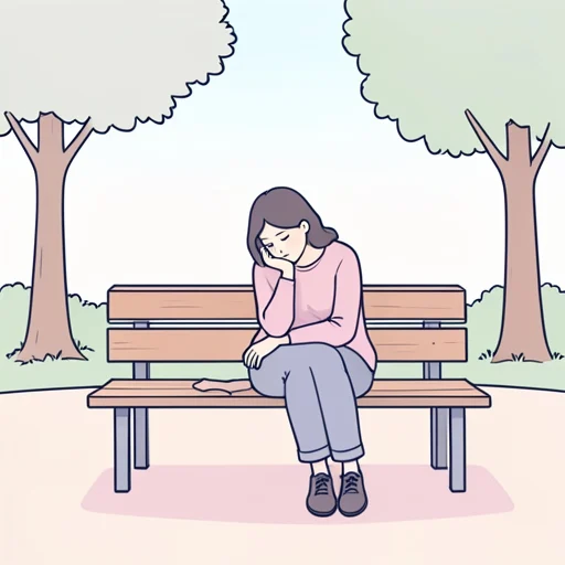 彼女は人生の苦しみを味わった - Bildwörterbuch