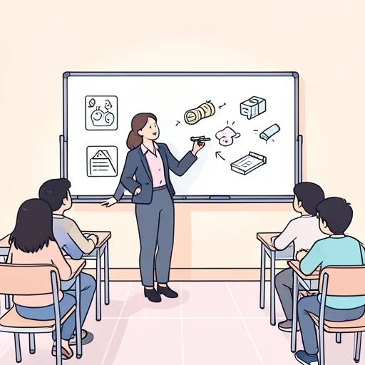 彼女は実例を示しながら説明してくれた - Bildwörterbuch
