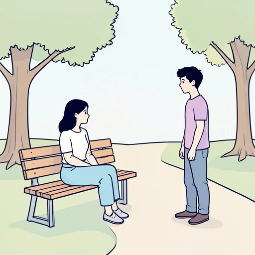 彼女はじっと彼を見つめた - Bildwörterbuch