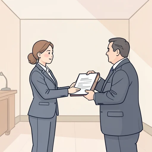 彼女は重要な証拠を提出した - Bildwörterbuch