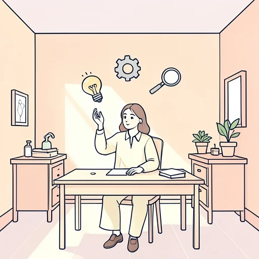 彼女は解決策を検討してる - Bildwörterbuch