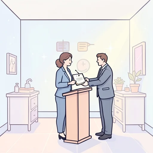 彼女は会社での活躍が認められた - Bildwörterbuch