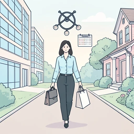 彼女は家事と仕事を両立してる - Bildwörterbuch