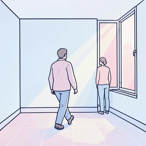 彼女は彼女の元から去った - Bildwörterbuch