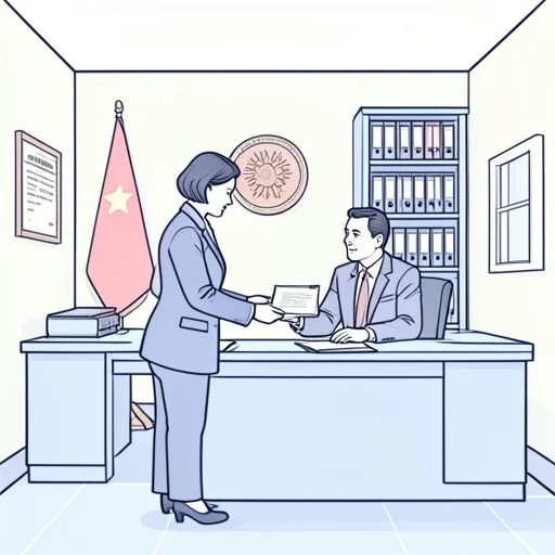 彼女は官僚としてのキャリアをスタートさせた - Bildwörterbuch