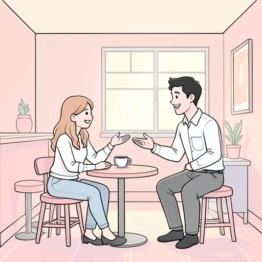 彼女は彼にたびたび会う - Bildwörterbuch