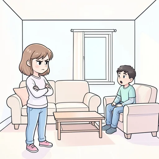 彼女は彼に対して反抗的になった - Bildwörterbuch