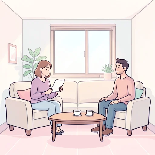 彼女は彼の苦労を理解した - Bildwörterbuch