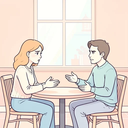 彼女は彼の真の意を読み取れなかった - Bildwörterbuch