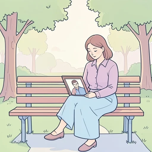 彼女は彼を失ってから立ち直った - Bildwörterbuch