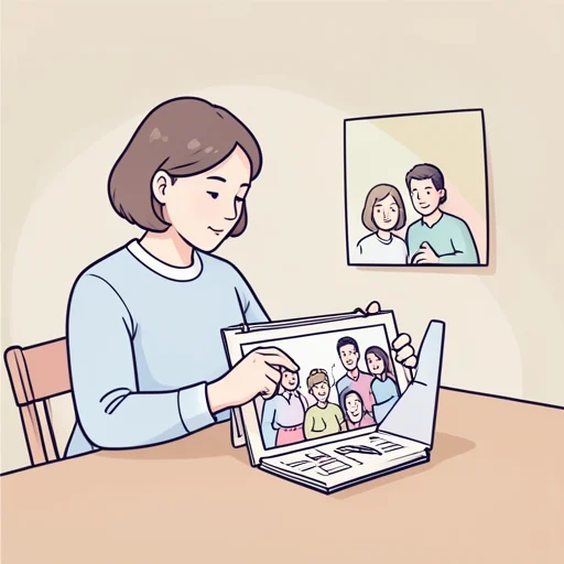 彼女は家族が何人いるか数えた - Bildwörterbuch