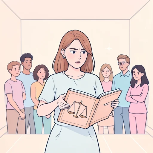 彼女は基本的人権を保障する法律が重要だと言った - Bildwörterbuch
