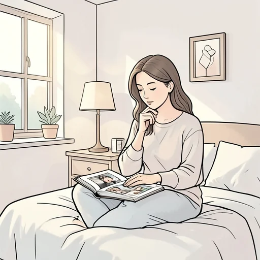 彼女は昨日の出来事を振り返って反省した - Bildwörterbuch