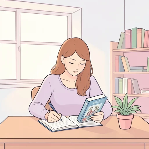 彼女はこの外国の小説を日本語に訳す作業を任された - Bildwörterbuch